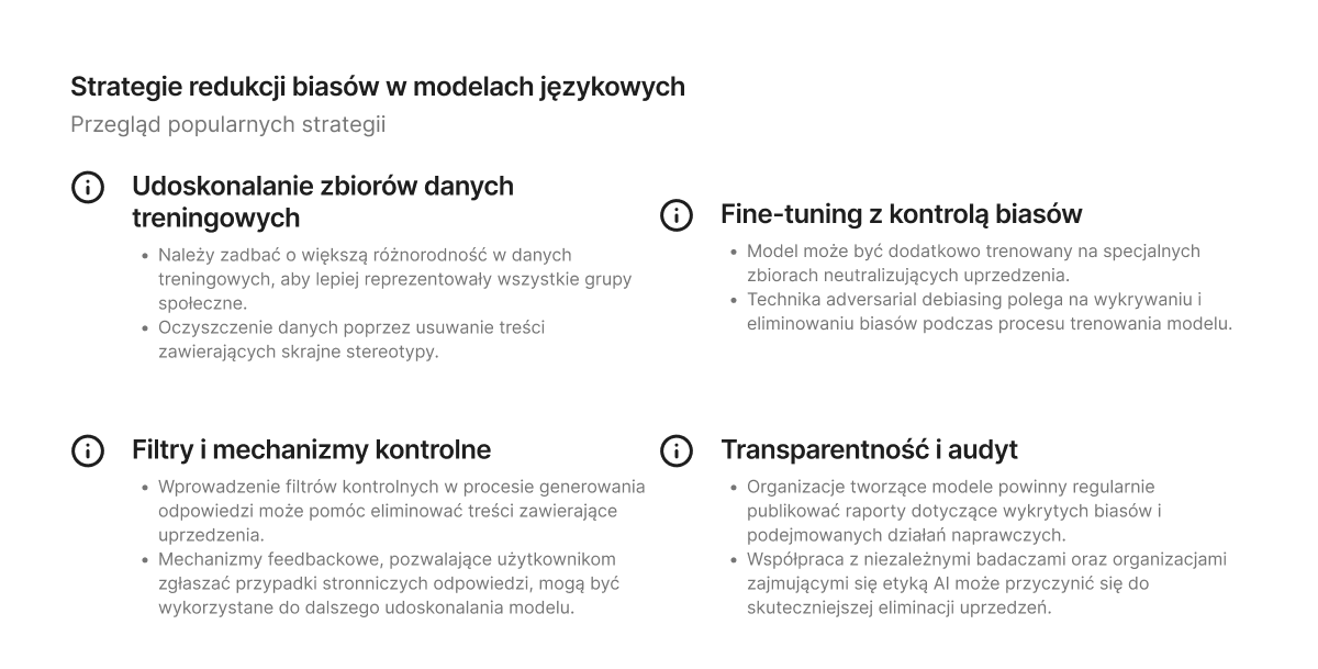 Strategie redukcji biasów